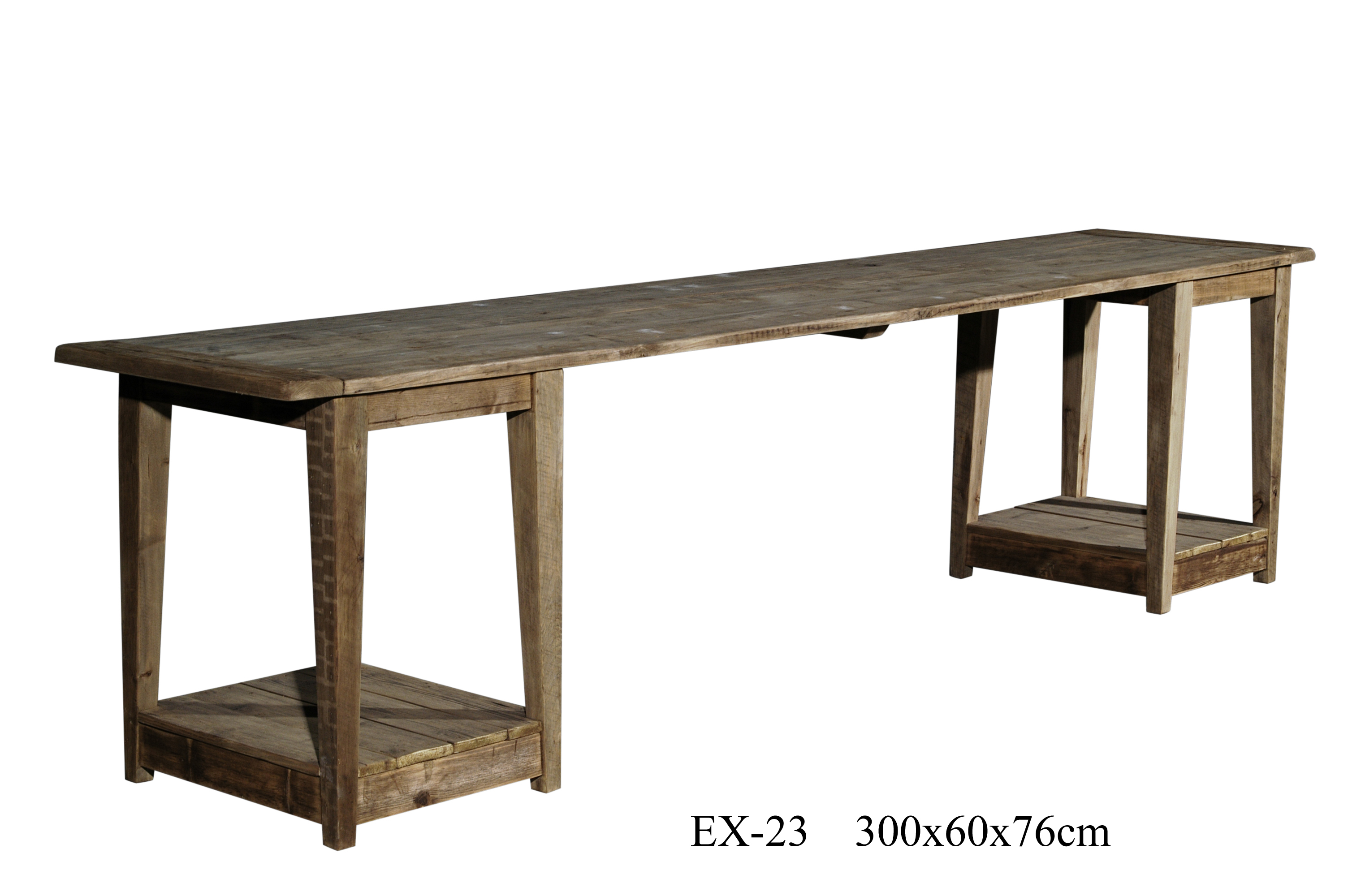 EX-23 100% Salvage Tapered Leg Console - Genuine English reclaimed timber (2).JPG